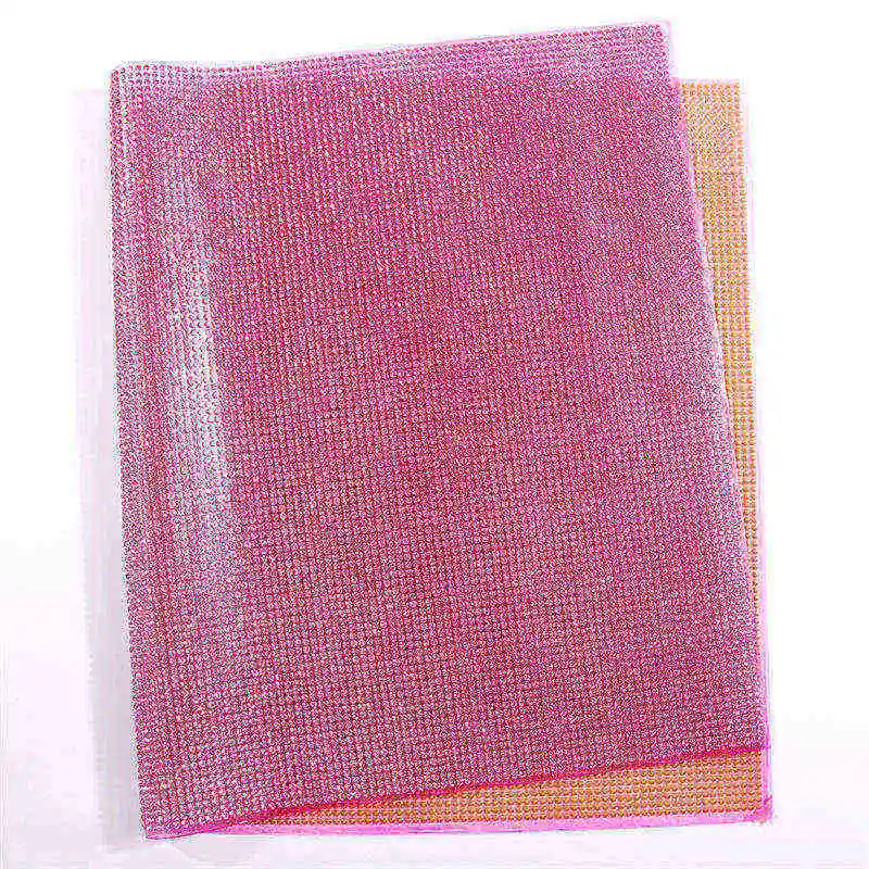 Самоклеющиеся наклейки на стекло стикер из кристаллов страз украшения для скрапбукинга 24*40 см/шт ремесла платье одежда аксессуары - Цвет: deep pink