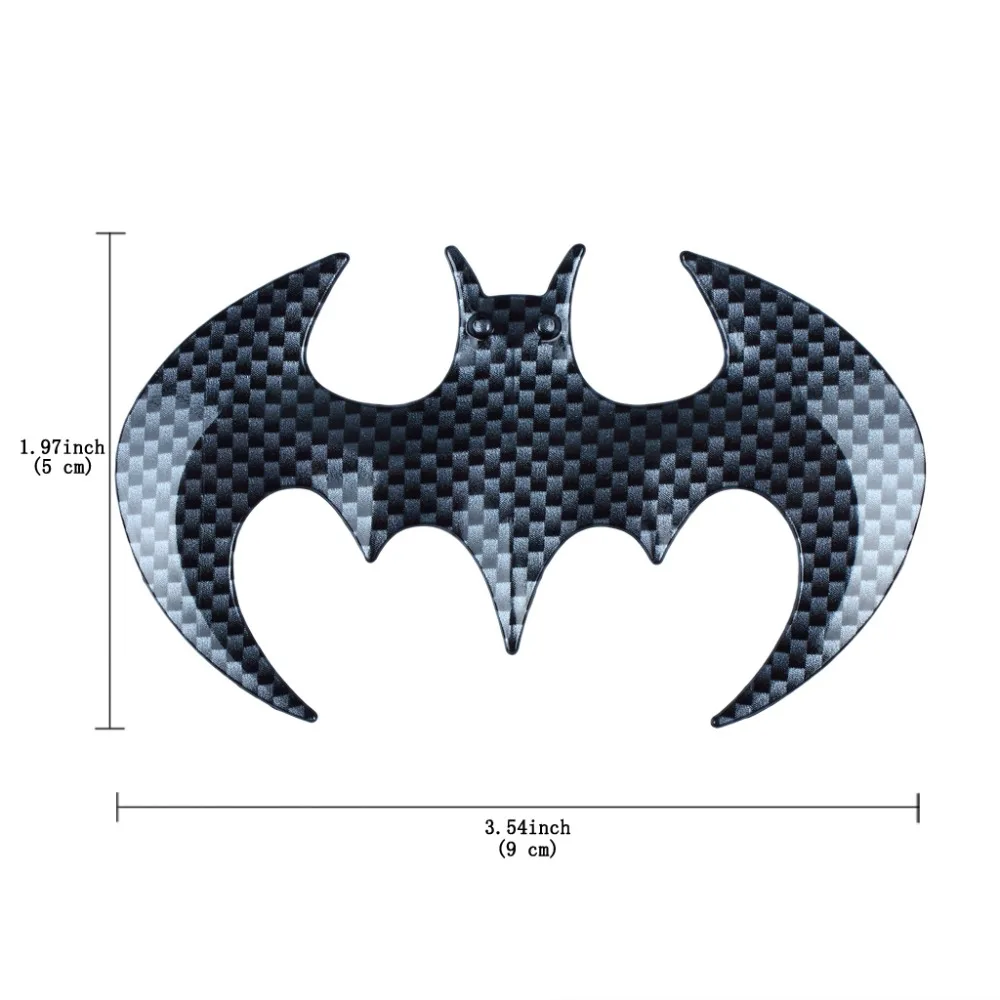 Car 3DLogo Carbon fiber style Chrome Emblem Badge Sticker Self Adhesive Badge Decal For Car Truck SUV (2)