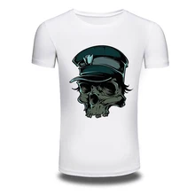 DY 201 New Punk T font b Shirts b font O Neck Skull Printed Hiphop T