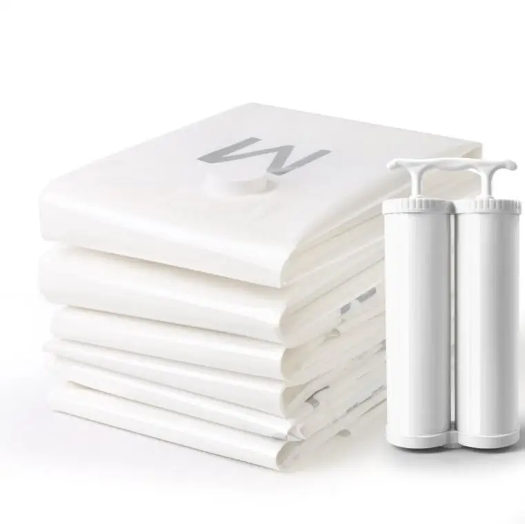 9pcs/lot Travel Vacuum Storage Bag for Clothes, Compressed Organizer Space Saver Bag with Hand