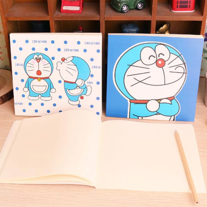 1 PC 80 Pages Cartoon Doraemon Bank Draw Book For Children Graffiti Painting Drawing Art Sketch Books Quality Kid Stationery 1 PC 80 Pages Cartoon Doraemon Bank Draw Book For Children Graffiti Painting Drawing Art Sketch Books Quality Kid Stationery