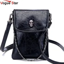 Vogue Star 2017 Nouvelle Arrivée De Mode Épaule Cross-corps Petits Sacs Crâne Chaîne Mobile Téléphone Sac sac de Messager des Femmes YK40-371