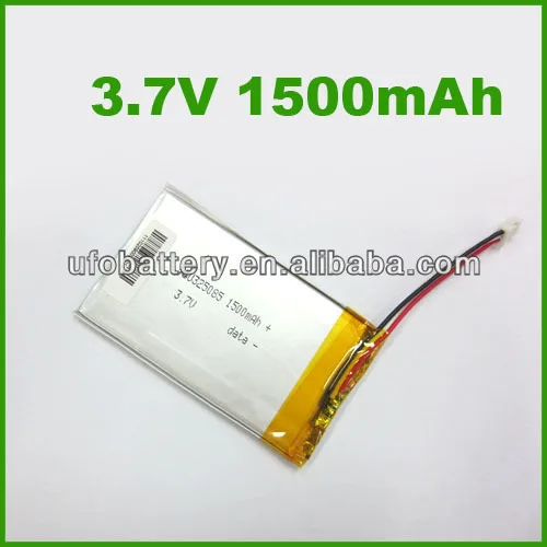 UL/CE/ROHS/MSDS/UN38.3 approval LP606164 3.7v 2500mAh lithium ion battery for heated blankets