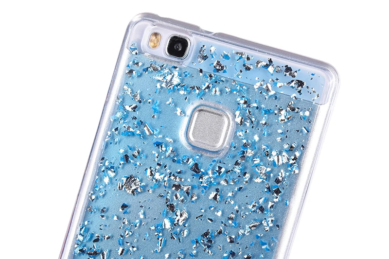 Glitter shining flakes silicone case huawei P9 Lite,P10 Lite (19)
