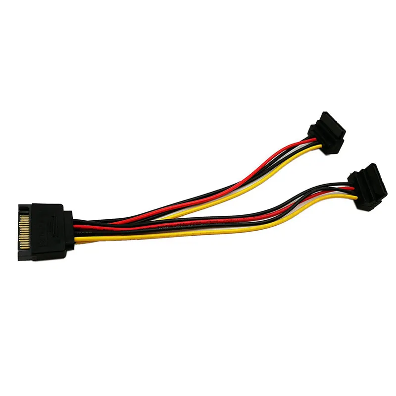 SATA 15 контактный разъем для 2x15 Pin 90 градусов Женский 15Pin отклонения в размерах на 1 2