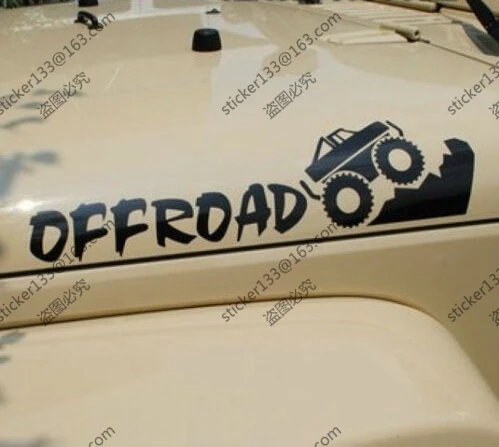 

"4X4 Off Road " Sports Car Trunk Decal Sticker for Jeep etc.choose size nd color.