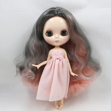 Ледяной обнаженный завод Blyth кукла серии № BL1010/9016 розовый микс серый волос белая кожа сустава тела Neo