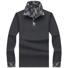 Классическая мужская полосатая рубашка-поло с длинным рукавом, Мужская брендовая одежда, мужская деловая приталенная рубашка поло размера плюс M-10XL