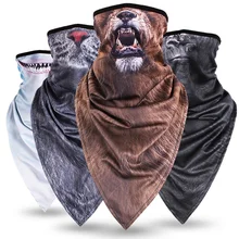 Длинная треугольная Маска для животных, Солнцезащитная маска с капюшоном, быстросохнущая пескостойкая дышащая верхняя одежда для езды на шее, полотенце, велосипедная бандана