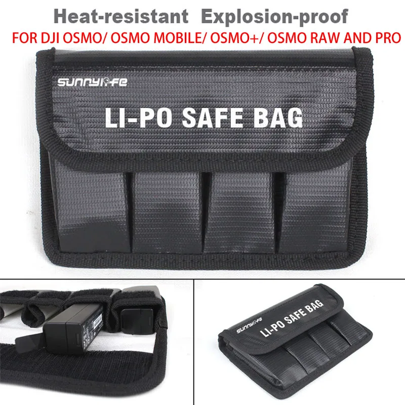 OSMO Mobile LiPo Battery Safe Bag Взрывозащищенная сумка Защитная для DJI OSMO/Mobile + RAW and PRO|bag