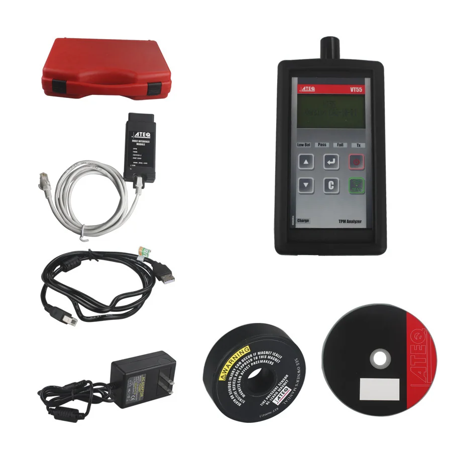 

2019 ATEQ VT55 OBDII TPMS Diagnostic Tool Activate and Decode TPMS Sensors and Display Data or Faults Free Shipping