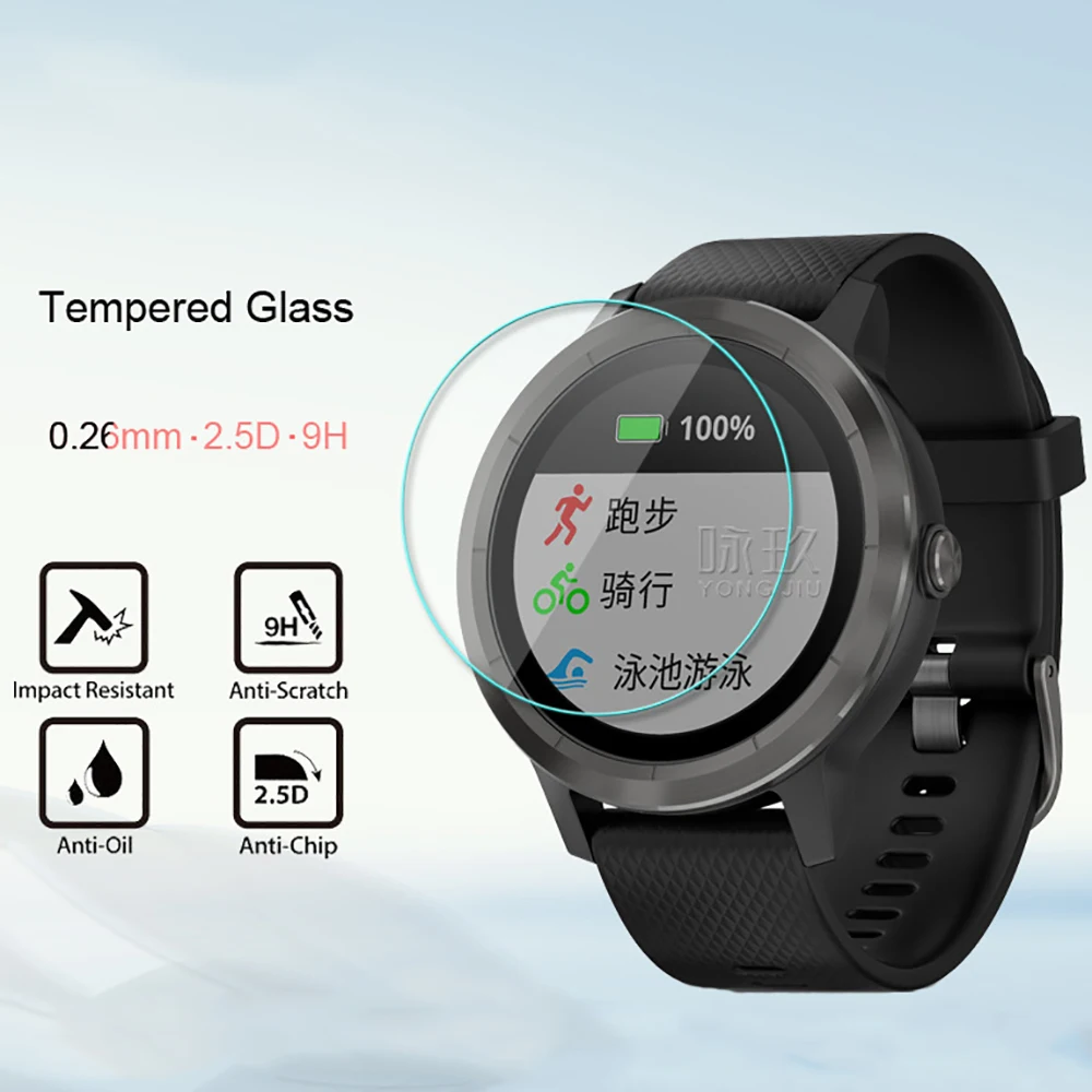 5 шт./лот для Garmin Vivoactive3 закаленное стекло 9H 2.5D Премиум Защитная пленка для экрана для Garmin Vivoactive 3 Smart Watch