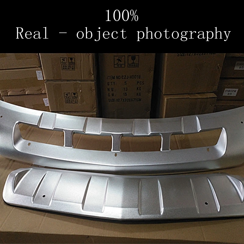 

Car Accessories Front Rear Bumper Skid Protector Guard Plate Aluminum Alloy Bumper Cover Trims 2Pcs For Cadillac XT5 2016 2017