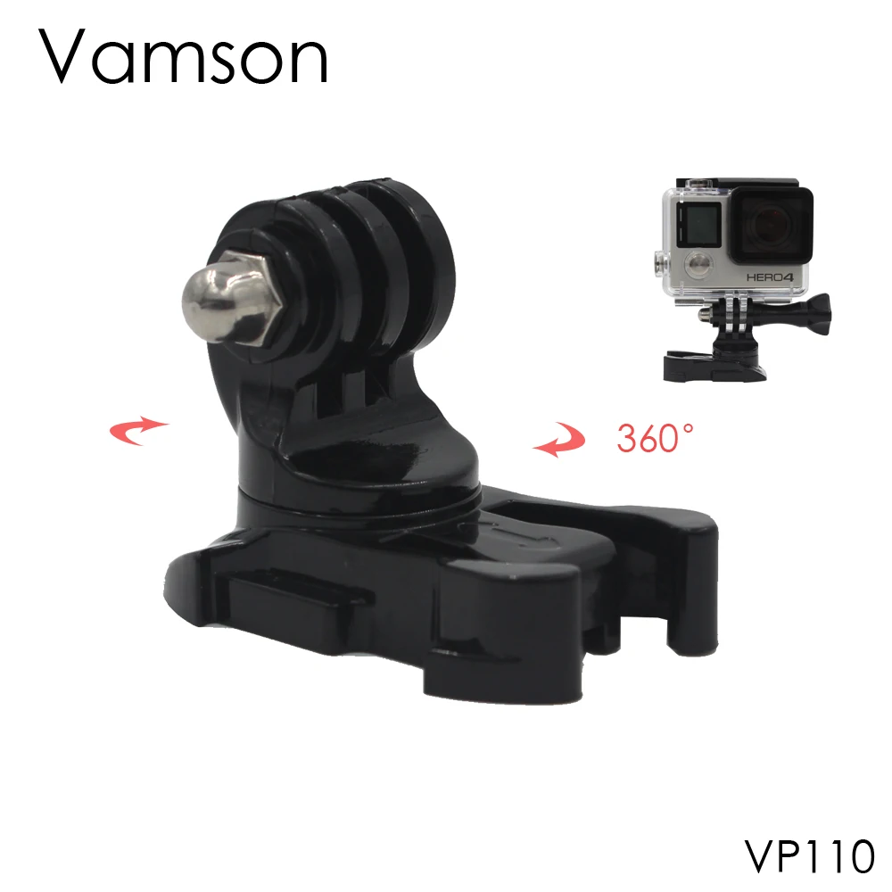 Vamson для GoPro аксессуары мини Адаптер монопод штатив крепление для Go Pro Hero 6 5 4 3+ 2 для Xiaomi для Yi 4K для SJ4000 VP101 - Цвет: VP110