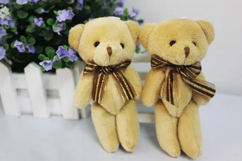 

US STOCK 1pc Soft Plush Stuffed Mini Brown Toy Cute Cartoon Bear Toys Petty Small Doll Gift Decorations for Lover