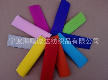 

Free Shipping+Wholesale raw edge neoprene ice popsicle sleeve pop holders ice lolly ice block,200pcs/lot