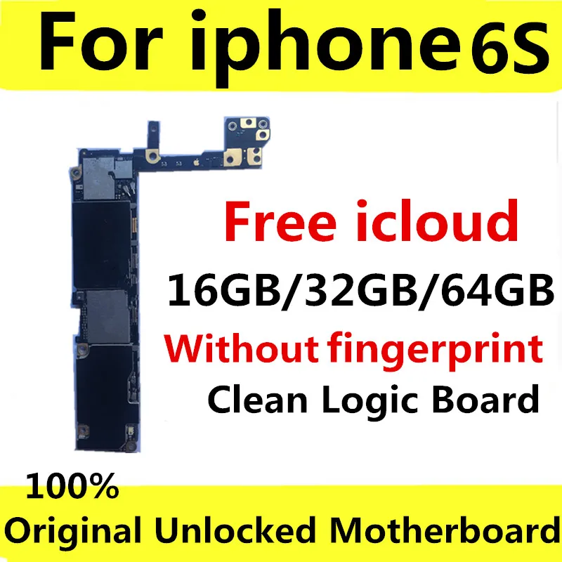 Полная разблокированная материнская плата для iphone 6 S с/без сенсорного ID