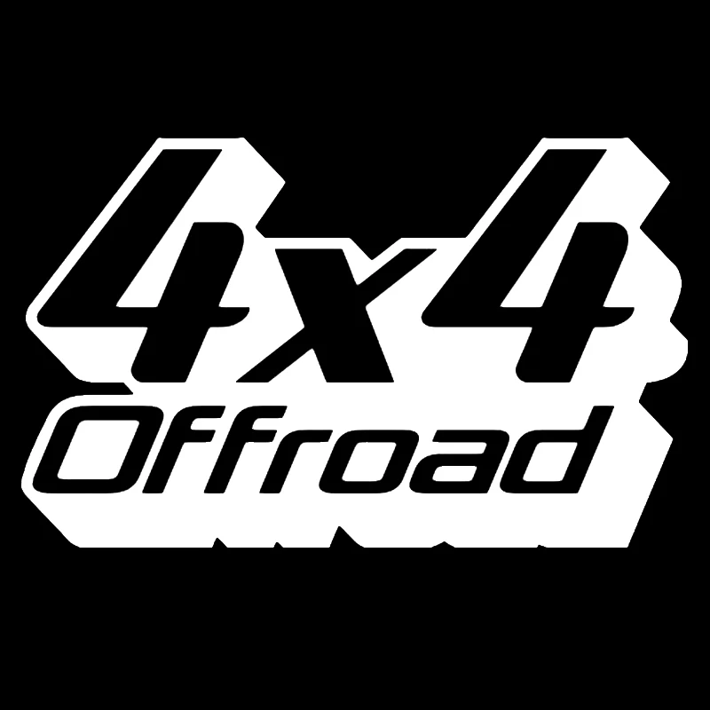 Car Sticker Vinyl 19.512cm 4X4 Off Road Funny Sticker Motorcycle Reflective Stickers and Decals Car Styling BlackSilverLaser (3)