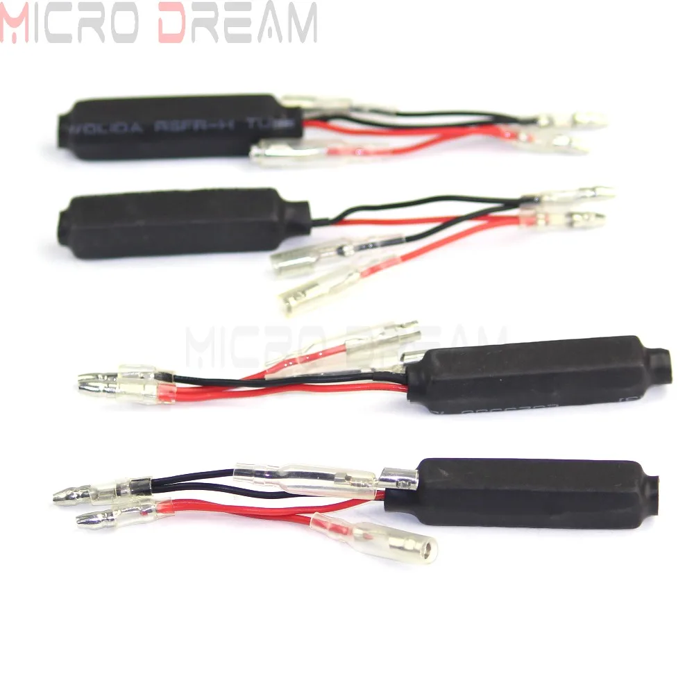 

4pcs Motorcycle LED Light Flash Blinker Resistors 12V 10 Ohms Flasher Indicator Load Resistors Fix Flashing Fast Adaptors