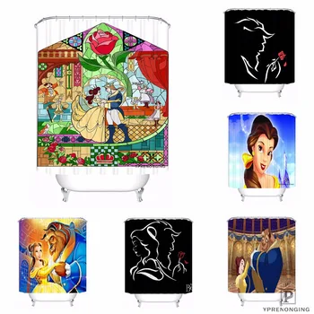 

Custom Beauty And The Beast Waterproof Shower Curtain Home Bath Bathroom s Hooks Polyester Fabric Multi Sizes#180421-Sina-01