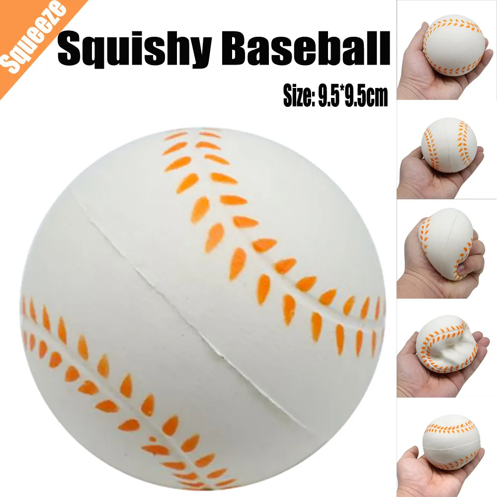 9cm Squeeze Squishy Baseball Slow Rising Cream Kids Gift Home Decor Fun