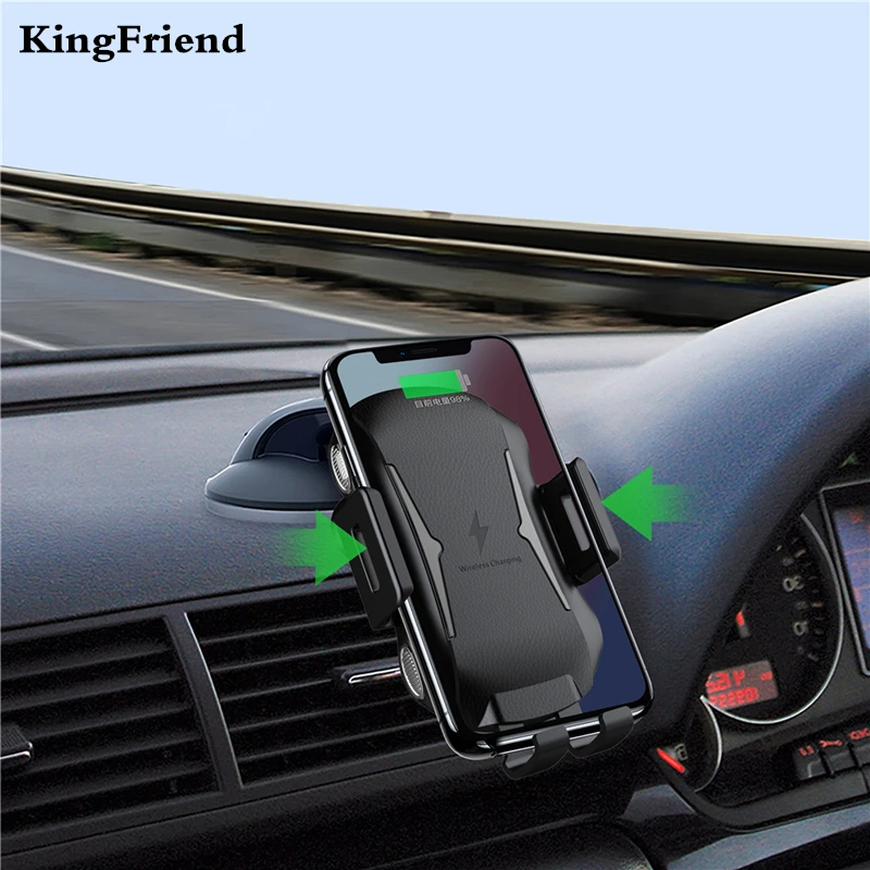 

KingFriend car Wireless Charger For iphone X 8 plus Xs 10W Intelligent Infrared Fast Wireless Charging For Samsung S8 S9 Xiaomi