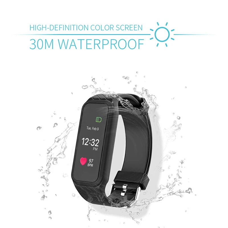 Fitness Tracker, 2018 Updated Waterproof Heart Rate Monitor Watch