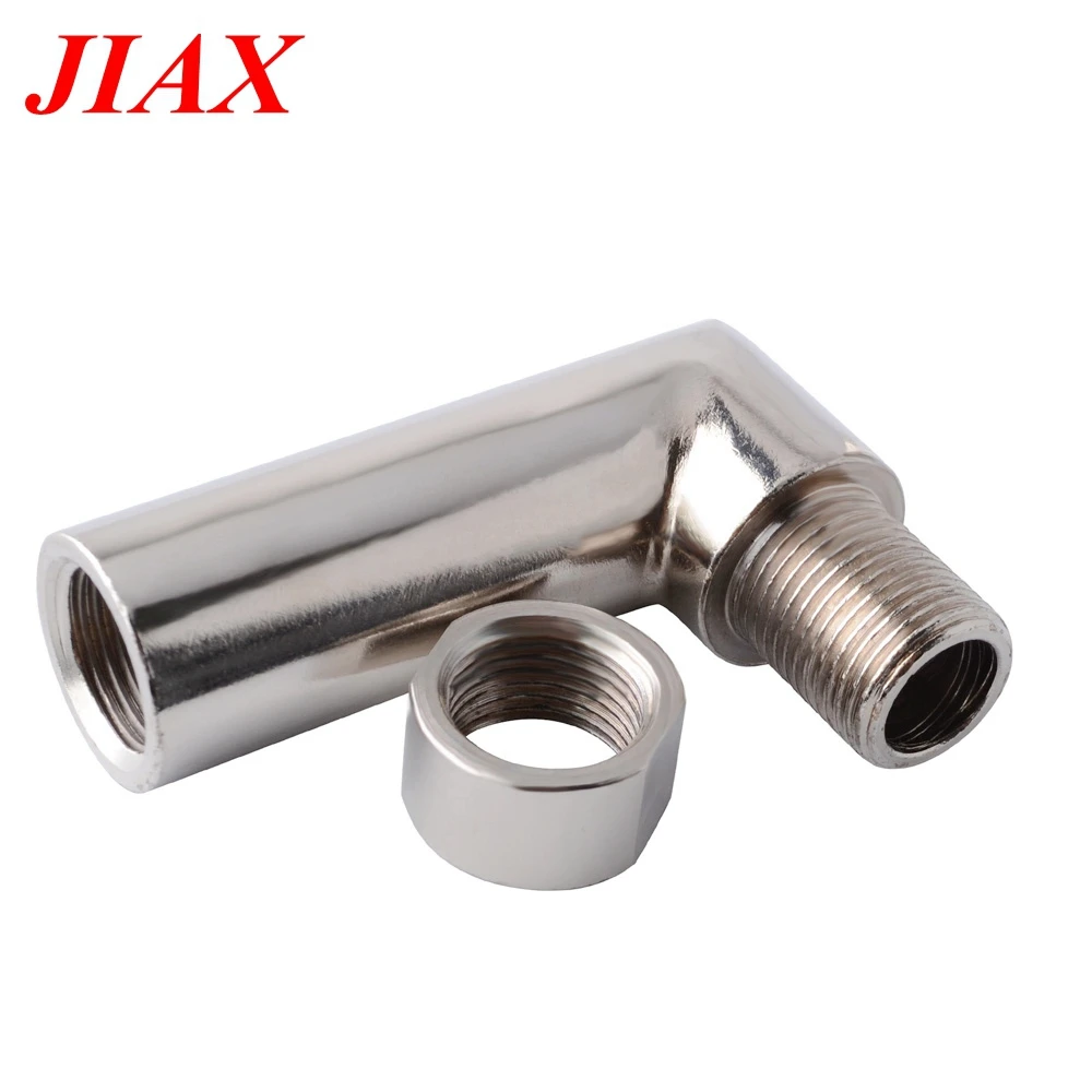 

JIAX Oxygen Sensor M18*1.5 O2 Oxygen Sensor 90 Degree Angled Extender Spacer Exhaust Extension Extender