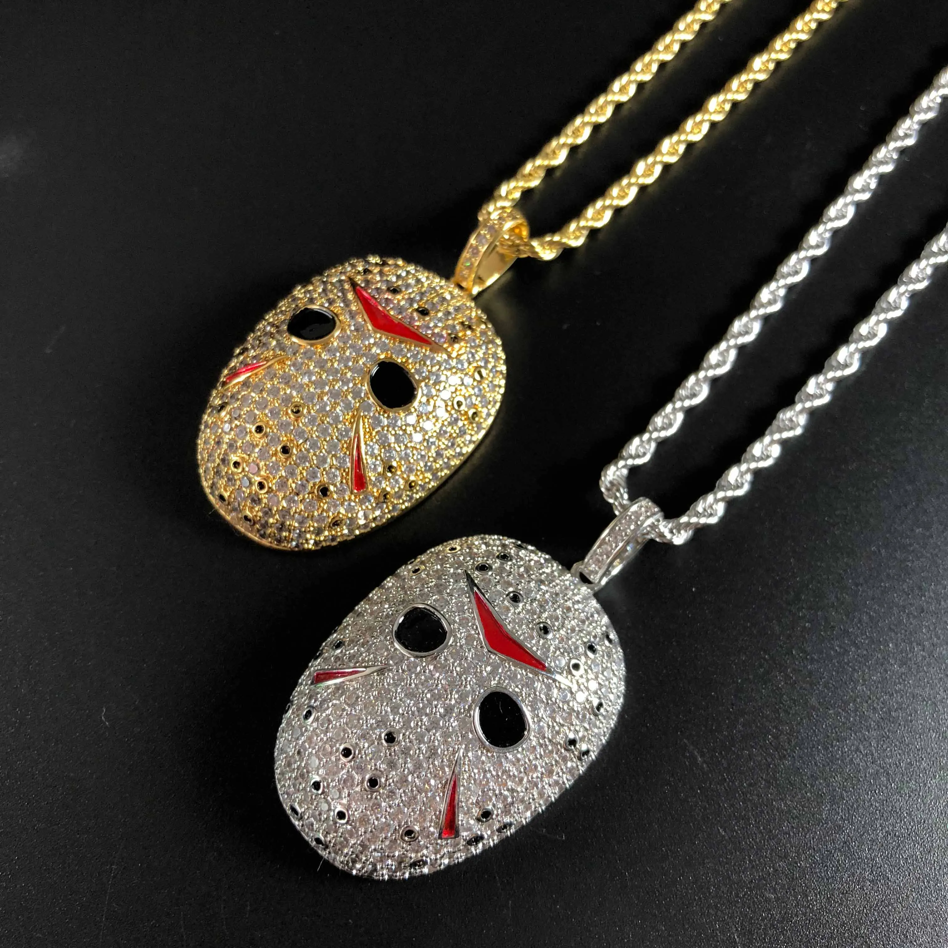 

Wholesale cartoon pendant plated iced out hiphop jewelry