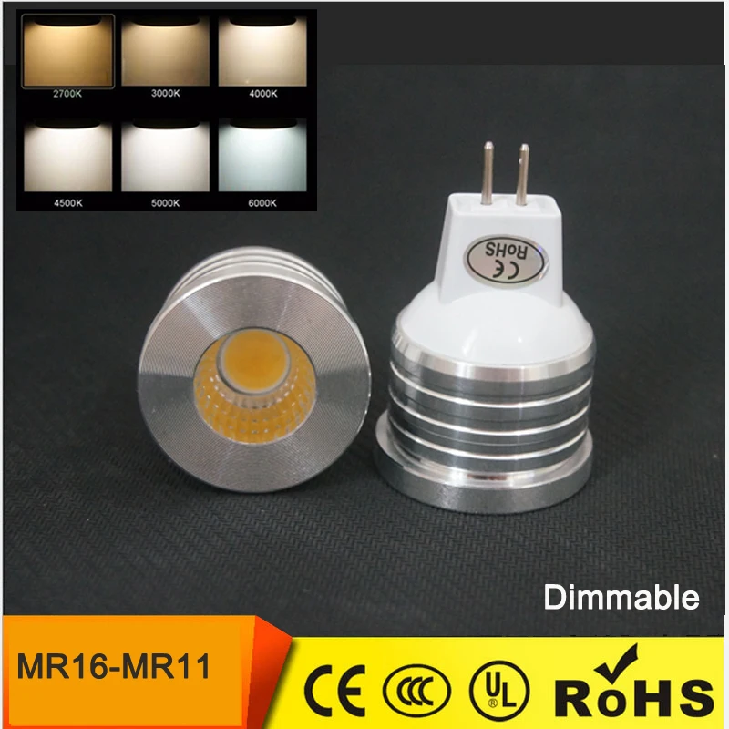 

Lampadina Led mini MR16 MR11 COB LED BULBS 3W 5W 7W 12V Lampada spot cob Light lamp warm white downlight light