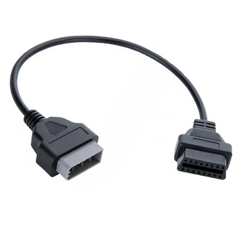 KWOKKER 40 см OBD кабель для nissan 14 Pin Male To 16 Pin Женский OBD2 OBDII диагностический адаптер для прибора соединительный кабель