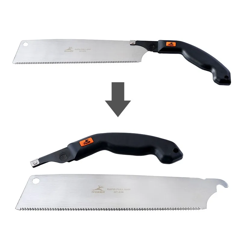 Пила Hacksaw 440 мм 65 # японская пила из марганцевой стали быстрая Тяговая сменная