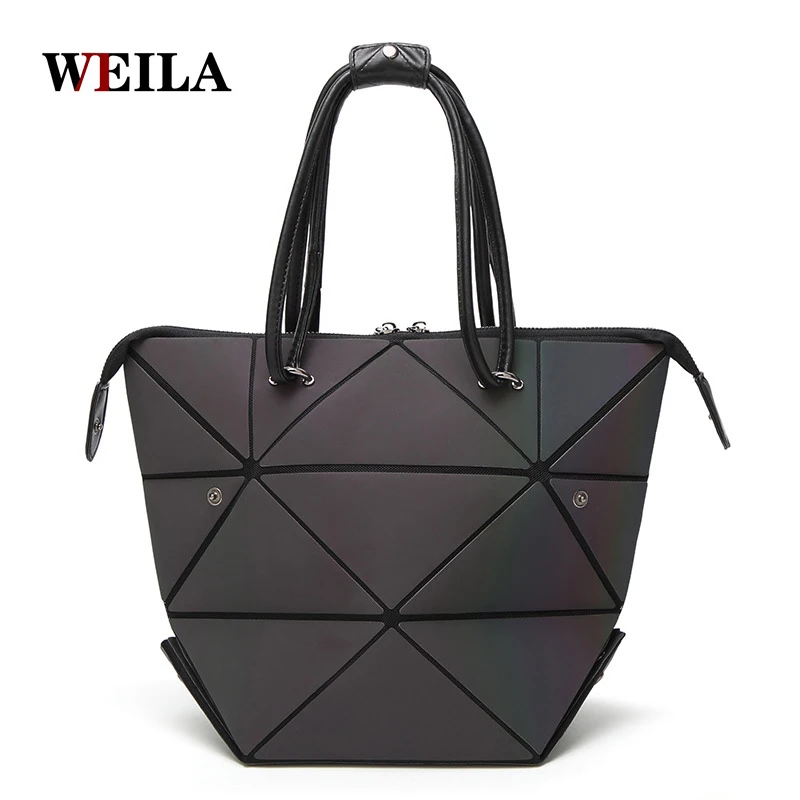 

Fashion bag Women Bags For Women 2018 Luminous Geometric Ladies Crossbody Shoulder Bag Deform Tote Handbag