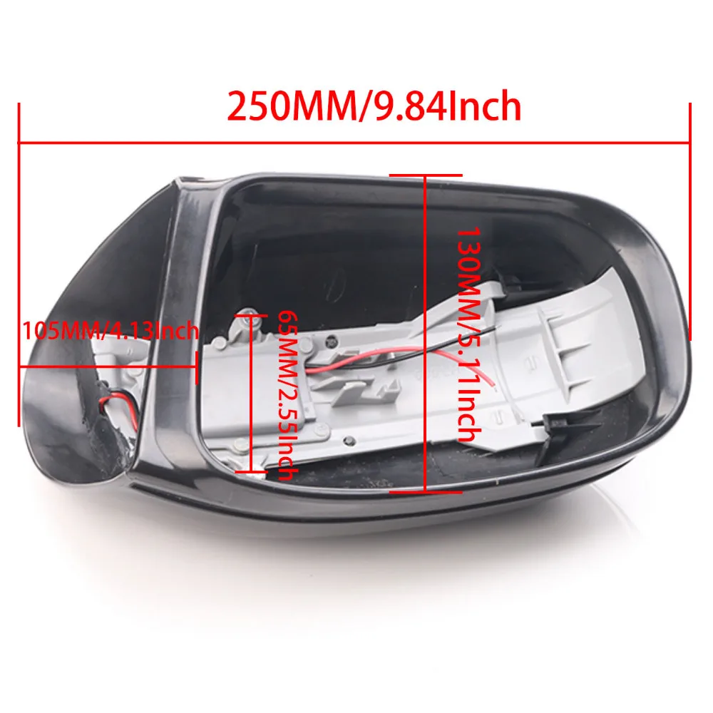 For Mercedes W215 W220 Driver Left Black Door Mirror Housing w// Turn Signal OEM