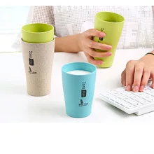 Пшеницы стебель ополаскиватель чашки Творческий окружающей среды пары чистый цвет чистить зубы Кубок круглый общего назначения стакана воды