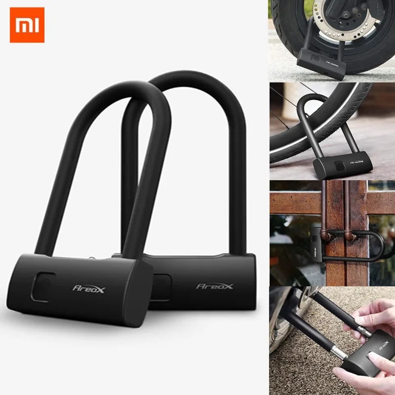 

XIAOMI Mijia AreoX Intelligent Fingerprint U Lock U8 locker sliding door Car Motorcycle Bike padlock window Password Waterproof