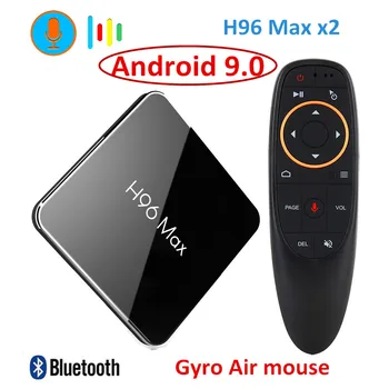 

Amlogic S905X2 H96 Max X2 Smart TV BOX Android 9.0 LPDDR4 Quad Core 4GB 32GB 64GB 2.4G&5GHz Wifi BT 4K Set top box PK X96 MAX