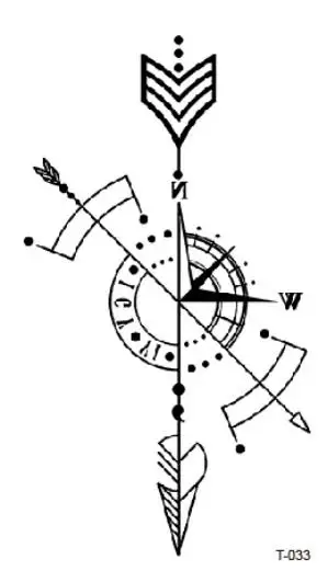 Водонепроницаемые временные татуировки наклейки с поддельными татуировками стрела Компас татуировки стикер s тату ручной татуировки на