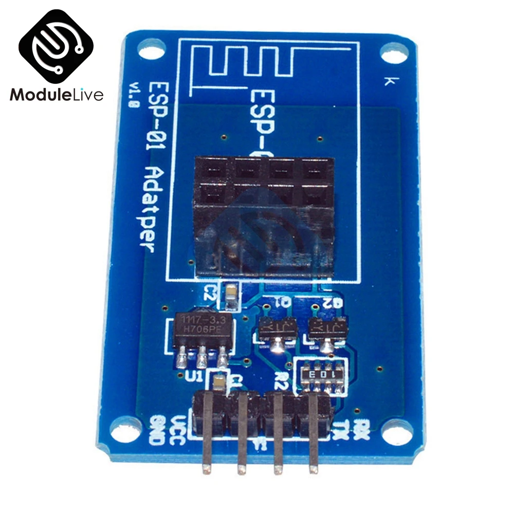 ESP8266 ESP01 ESP-01 серийный WiFi беспроводной адаптер модуль 3,3 V 5V Esp01 Breakout адаптеры pcb совместимый для Arduino
