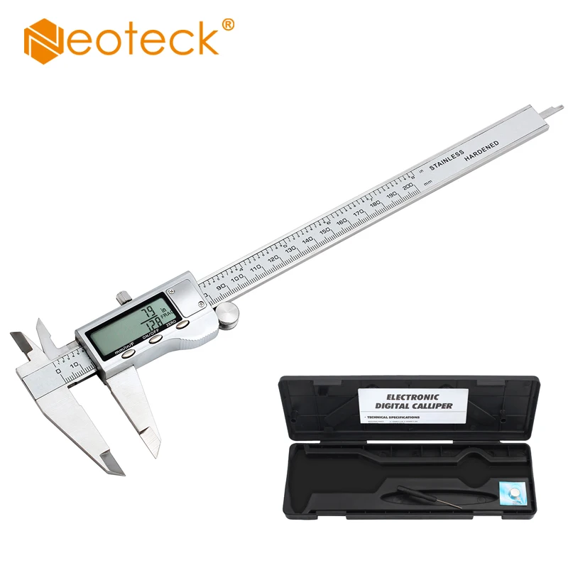 Digital Vernier Caliper+Feeler Gauge 6/"Stainless Steel Electronic Measuring Tool