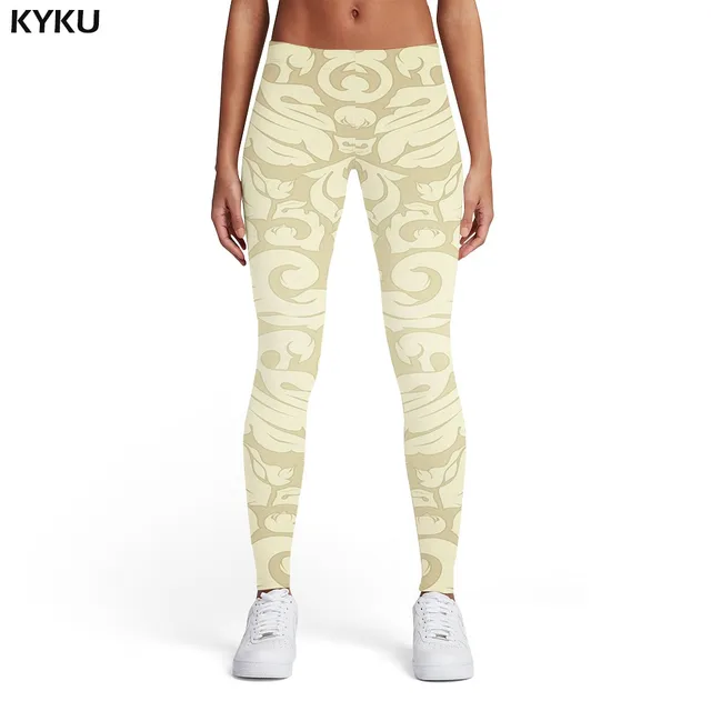 KYKU Brand Blue And White Porcelain Leggings Women White Spandex Flower Sexy Art Ladies Abstract 3d Print Womens Leggings Pants Ladies leggings08