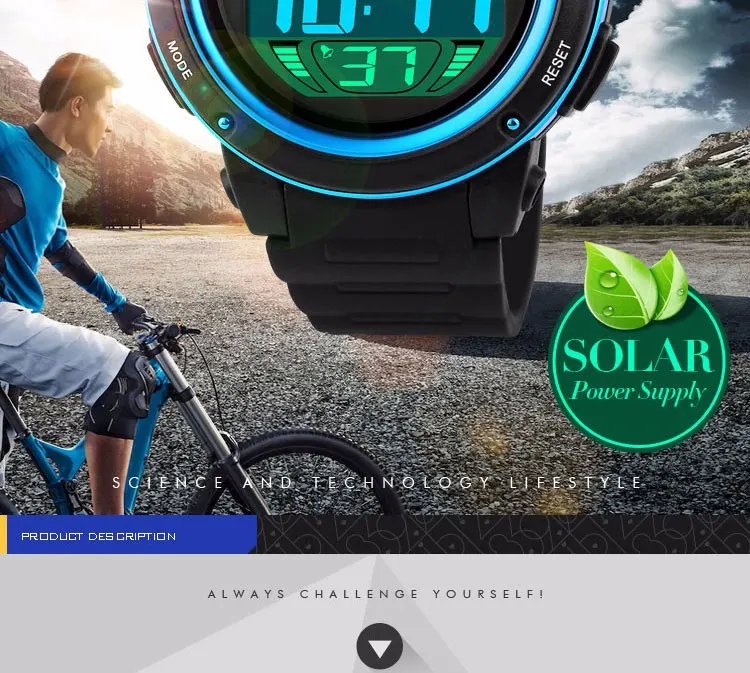SKMEI для мужчин для женщин спортивные часы человек моды цифровые часы Chrono Солнечный Топ бренд для женщин Открытый наручные часы reloj hombre 1096