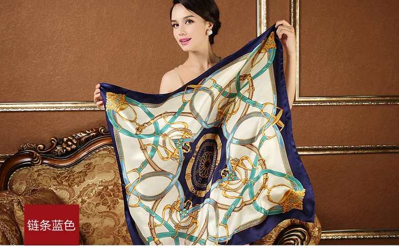 REALSISHOW 2019 новые высококачественные шелковые шарфы больших квадратов для отправки подружек 100% шелковые шарфы универсальные модные шали