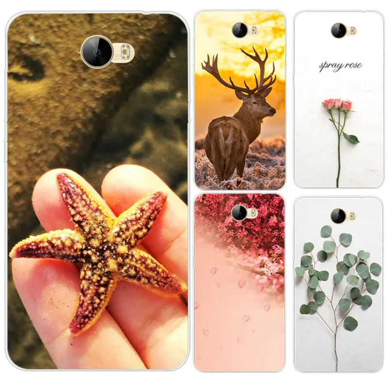 

For Huawei Y5II Y5 II Case CUN L21 U29 Soft Silicone TPU Cover Cute Giraffe Phone Cases For Huawei Y6II Compact Honor 5A LYO-L21