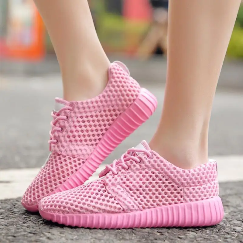 2018 Hot Sale Woman Sneakers Sport Shoes Breathable Autumn Athletic Anti-slip Casual Mesh Shoes