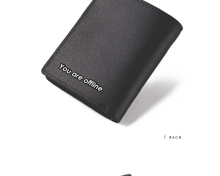 Opera The IT Crowd Wallet Programmer You Are Offline Black Long Wallet PU Purse Men Women Carteira GitHub Commits (4)