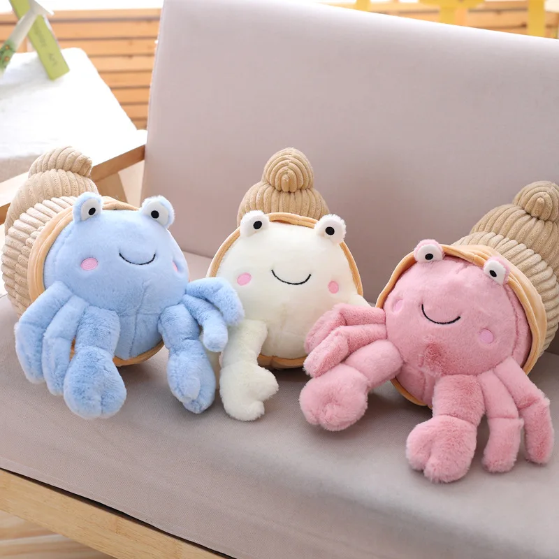 

3 Sizes Soft Cute Stuffed Animals Little Crab Doll Cartoon Marine Animal Hermit Crab Plush Toys for Children Birthday Gifts
