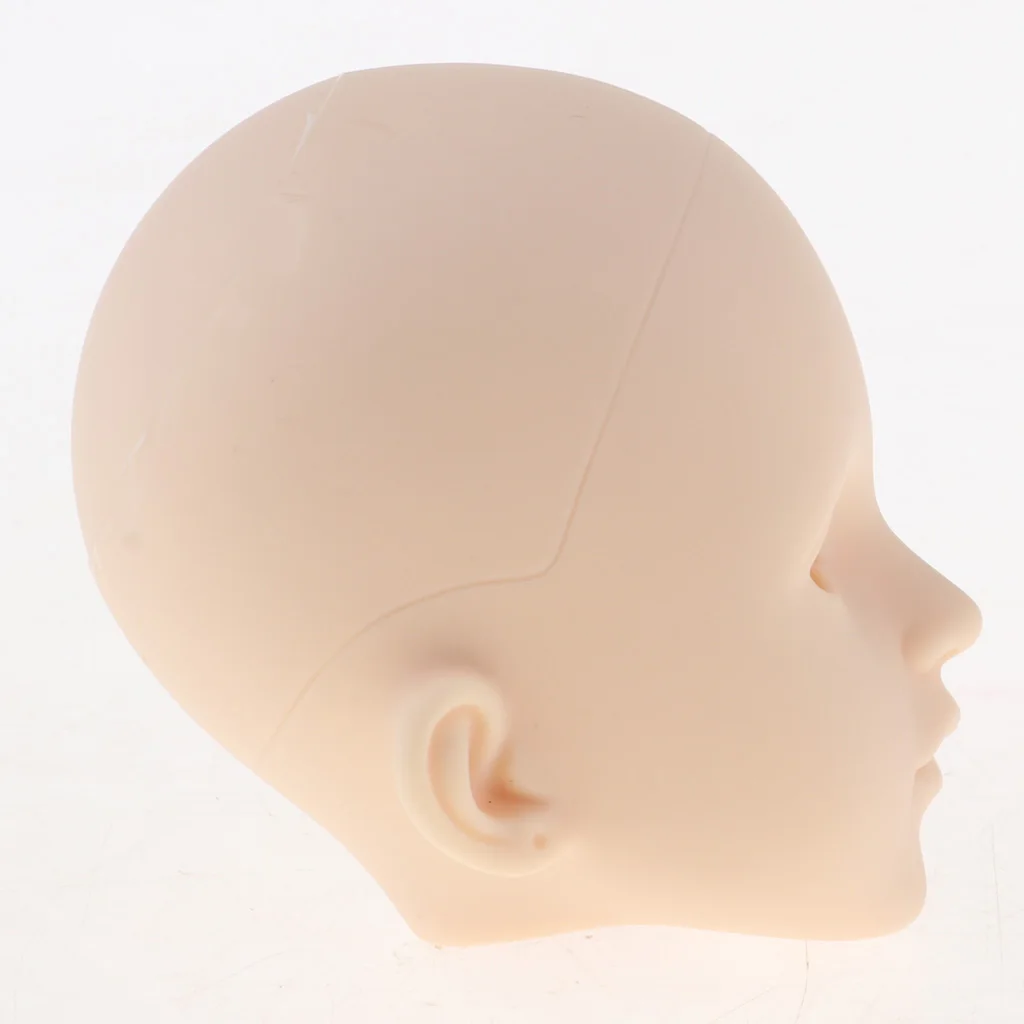 1/4 BJD Female Doll High Quality Plastic No Makeup Head Sculpt without Eyes DIY Parts Kits