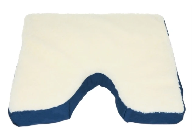 Living Health Products cocc-cut-09 Coccyx Gel Seat Cushion with Fleece -cushion with cut out