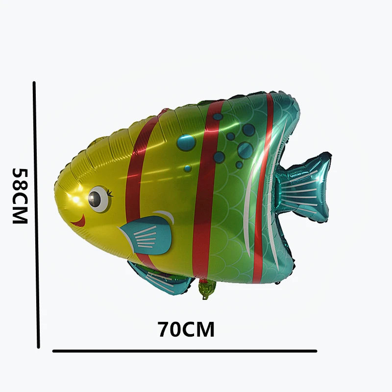 1 шт. воздушные шары из фольги в виде животного День рождения украшения Дети океан рыба глобс надувные игрушки Детские душ животные вечерние шары